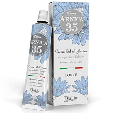 Arnica 35 - Arnica 35% Gel Crème Biologique, à la Menthe Poivrée et à l'Eucalyptus, Action Forte, Idéal pour Masser la Peau des Muscles et des Articulations, Fabriqué en Italie, 50 ml