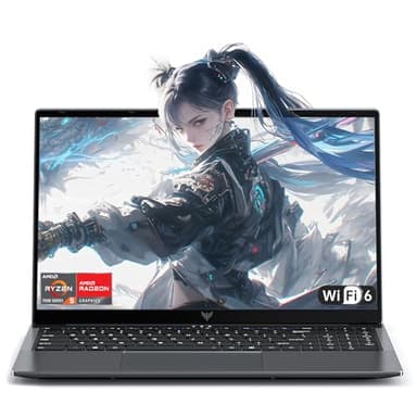 Tivique Ordinateur Portable 15,6" FHD Ryzen 5 7430U Processor up to 4,3 GHz PC Portable Gamer 16Go RAM DDR4*2, 512Go M.2 SSD PC Portable Gaming, BT5.0,USB3.2,HDMI,Type-C, Batterie 54,7 Wh, WiFi 6.0