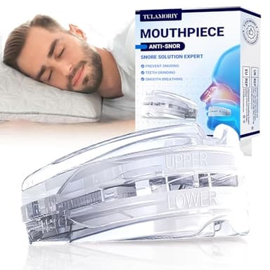 Attelle Anti Ronflement, Réutilisable Anti Ronflement Gouttiere Dentaire, Ronflent Snoring Mouth Guard, anti ronflement pour Hommes et Femmes, Réduit les Ronflements