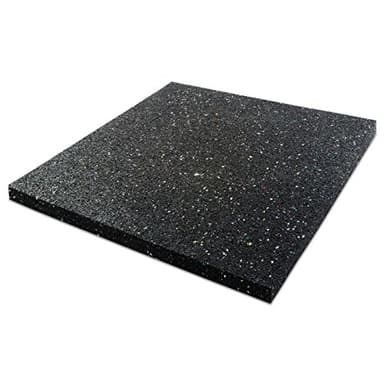 etm - Tapis Anti-Vibration 60x60 cm - Réduit les Vibrations - Idéal pour Machine à Laver et Sèche-Linge - Revêtement de Sol Absorbant les Chocs - Tapis Anti-Bruit en Caoutchouc recyclé - Épaisseur 5mm