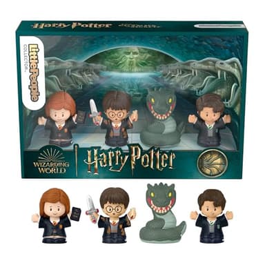 Fisher-Price Little People Collector Coffret Harry Potter et la Chambre des secrets en édition spéciale pour les adultes et les fans avec 4 figurines