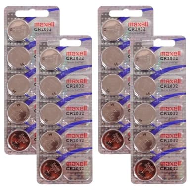 Maxell CR2032 20 Piles de Type Bouton au Lithium 3 V