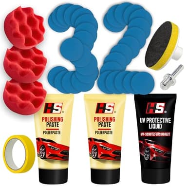 Renovateur phare voiture - HS kit renovation phare voiture - Polish phare voiture - Kit polissage phare voiture - Kit nettoyage phare voiture