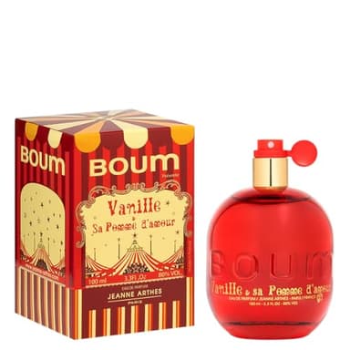 JEANNE ARTHES - Eau de Parfum Femme Boum Vanille - Floral & Fruité - Orange & Pomme d’Amour - Fabriqué en France à Grasse - Cadeau Femme - Flacon Vaporisateur 100 ml