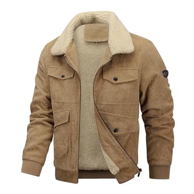 Veste Teddy Homme Cuir Veste De Ski Homme XXL Veste D Hiver en Jean Veste Hiver Homme Grande Taille Veste en Jean Foncé Veste Homme Militaire Kaki Impermeable Homme Doudoune RembourréE Homme Veste