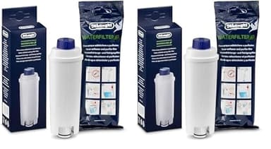 De'Longhi Cartouche Filtrante DLSC002, Filtre a Eau Machine a Café (Lot de 2)