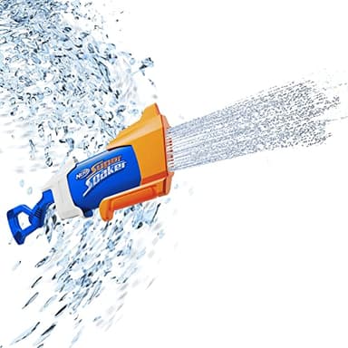 Nerf Super Soaker, Blaster à Eau Rainstorm, Jet d'eau diluvien, Jeu d'eau extérieur pour Enfants, Ados et Adultes