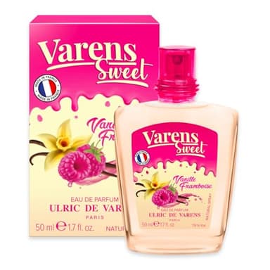 ULRIC DE VARENS - Eau de Parfum Varens Sweet Vanille Framboise - Gourmand, Framboise, Vanille - Parfum Femme - Vaporisateur - Made in France - 50 ml