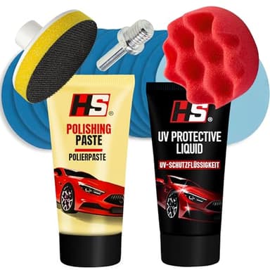 Renovateur phare voiture - HS kit renovation phare voiture - Polish phare voiture - Kit polissage phare voiture - Kit nettoyage phare voiture