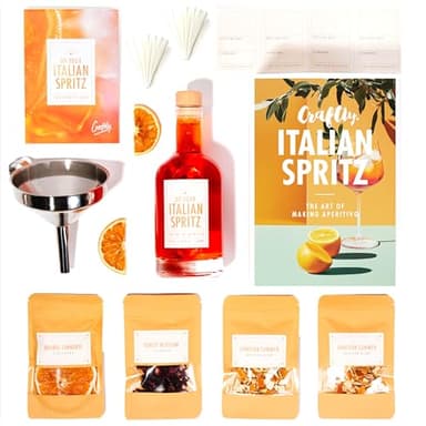 Craftly Kit d'infusion italienne Spritz – Expérience d'apéritif unique à la maison | Kit de cocktail DIY pour apéritivo et spritz