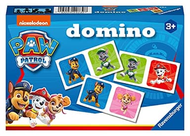 Ravensburger Domino Pat Patrouille - Jeu de Mémoire pour Enfant dès 3 Ans - Jeu Éducatif Observation et Association - 28 Dominos Personnages - 20739