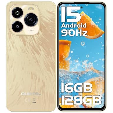 OUKITEL C65 Telephone Portable Pas Cher Android 15, 6.7" HD+ 90Hz Écran, 16GB+128GB/1TB Smartphone, 50MP Téléphone, 5150mAh, 4G Dual SIM/Fingerprint/OTG/Prise 3.5mm/3 Card Slots