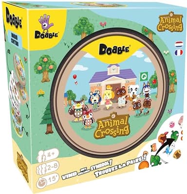 Asmodee - DOBBLE Animal Crossing - Jeux de société - Jeu de Cartes, rapidité et Observation - Jeu Famille et Enfants à partir de 4 Ans - 2 à 8 Joueurs - Version Française et Néerlandaise
