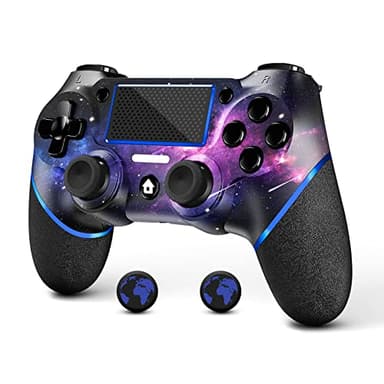 AceGamer Contrôleur sans fil pour PS4, manette de jeu Tefelan compatible avec PS4/Pro/Slim/PC Gamepad avec turbo/bouton arrière/double vibration/capteur gyroscope 6 axes