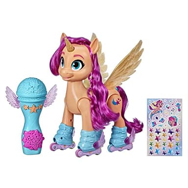 My Little Pony: A New Generation Sunny Starscout Chante en Rollers, Jouet de 22,5 cm avec 50 réactions, lumières