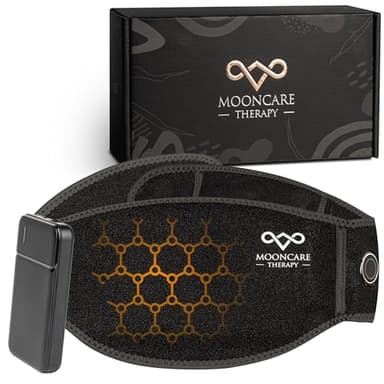 Mooncare Therapy | Ceinture Chauffante sans fil lombaire | Règles Douloureuses | Discrète, légère et sans fil | 3 niveaux de température | Batterie 5000mah | Du 34 au 50 (Du 34 au 50)