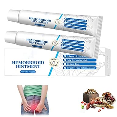 Healmusz Natural Herbal Hemorroïdes Pommade, 20g Healmusz Hemorroid Pommade, Organic Herbal Hemorroid Cream-Soapes Swelling, Itching, Pain (2pcs)