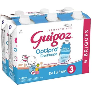 GUIGOZ Optipro Lait de croissance liquide 12/36 mois 6 x 500 ml