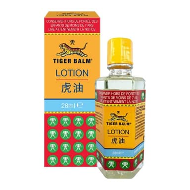 Baume du Tigre Lotion - Version Liquide du Baume du Tigre Rouge - Massage Contre les Tensions, ou Avant l'Effort - A Base de Camphre et Huiles Essentielles, 28 ml (Lot de 1)
