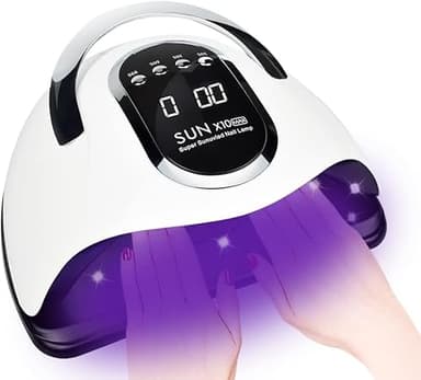 Lampe UV LED pour ongles, 280 W séchage rapide avec capteur automatique à 66 LED, séchoir à ongles portable | 4 réglages minuterie | espace plus grand | un cadeau spécial pour nail art