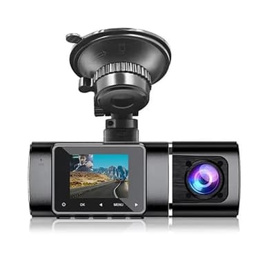 Micmetago Dashcam Voiture avec Batterie, caméra Auto Avant 1080P, Vision Nocturne Claire, Surveillance Parking sans câble gênant, Installation Simple pour conductrices, dashcam Auto discrète