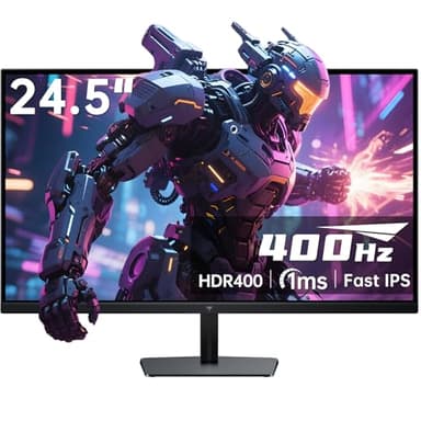 KTC 24.5 Pouces Ecran PC Gamer 400Hz / 360Hz / 240Hz | Fast IPS 1ms | Adaptive Sync | FHD écran 1080P | HDR 400 128% sRGB | HDMI x2, DP x2 | Réglage de l'inclinaison Noir VESA 100 * 100mm H25X7