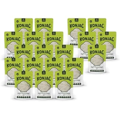 USUI Fettuccine de Konjac 20 pièces – Nouilles Shirataki Konjac | Low Carb | Keto | sans gluten | faible en calories | pâtes de régime (20×270g)