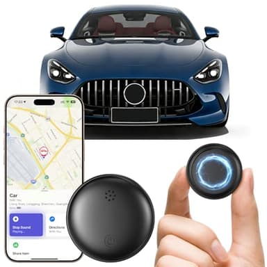 Traceur GPS Voiture, Localisateur d'Objets Bluetooth Compatible avec A-pple Find My et Android Find Hub, Il Possède Un Fort Magnétisme, Étanchéité IP67, Autonomie de 365 Jours, Batterie Remplaçable
