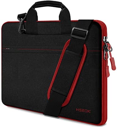 HSEOK Housse pour Ordinateur Portable avec Sangle, 15 15,6 16 Pouce Sacs à Bandoulière pour 16 Pouces MacBook Pro M3/M2/M1 Pro/Max, MacBook Pro 15, Surface Laptop 3, 15-15,6 Pouces PC -B02K02