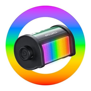 TTArtisan Mini RGB LED Lampe Lumière de Remplissage RGB Polychrome avec Spectre de 400 à 750 nm Autonomie de la Batterie de 80à 160minutes,Chargement de Type C pour la Photographie.