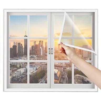 Moustiquaire Fenetre de balcon 90x120cm Blanc Rideau pour Fenêtre sur Mesure fenêtre moustiquaire
