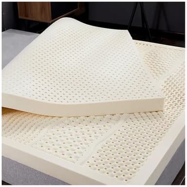 Matelas d'hôtel 100 % latex naturel pour soulager les douleurs dorsales avec housse Nic 180 cm x 200 cm Idéal pour lits simples et doubles