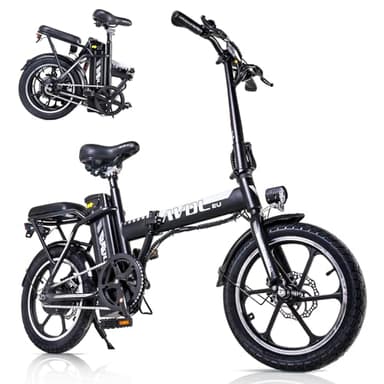 scoot4kids Vélo électrique Pliant 16", Moteur Haute Vitesse 250W, Batterie Li-ION 36V-11.4Ah, écran LCD Intelligent, vélo électrique Urbain avec Assistance au pédalage, 3 Modes, Unisexe