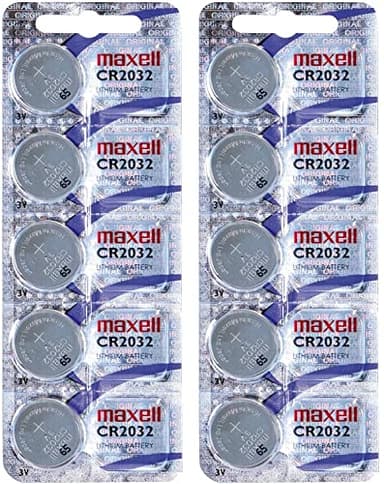 Maxell – Lot de 10 Piles Boutons CR2032 2032