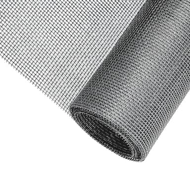 Moustiquaire Fenêtre 250cm x120cm,Rouleau Moustiquaire,Moustiquaire Fenetre Enroulable-Découpable Aux Dimensions Souhaitées (Gris)