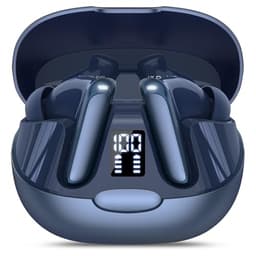 Écouteurs Traducteurs Instantanés STECEi Bluetooth 5.4 - 164 Langues, 40H Autonomie, 3 En 1 IA Traduction Vocale, Écouteurs Sans Fil Bleu